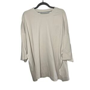 NEW Nike Men's Tech Fleece Short Sleeve Top Light Orewood Brown Tan Size XXL